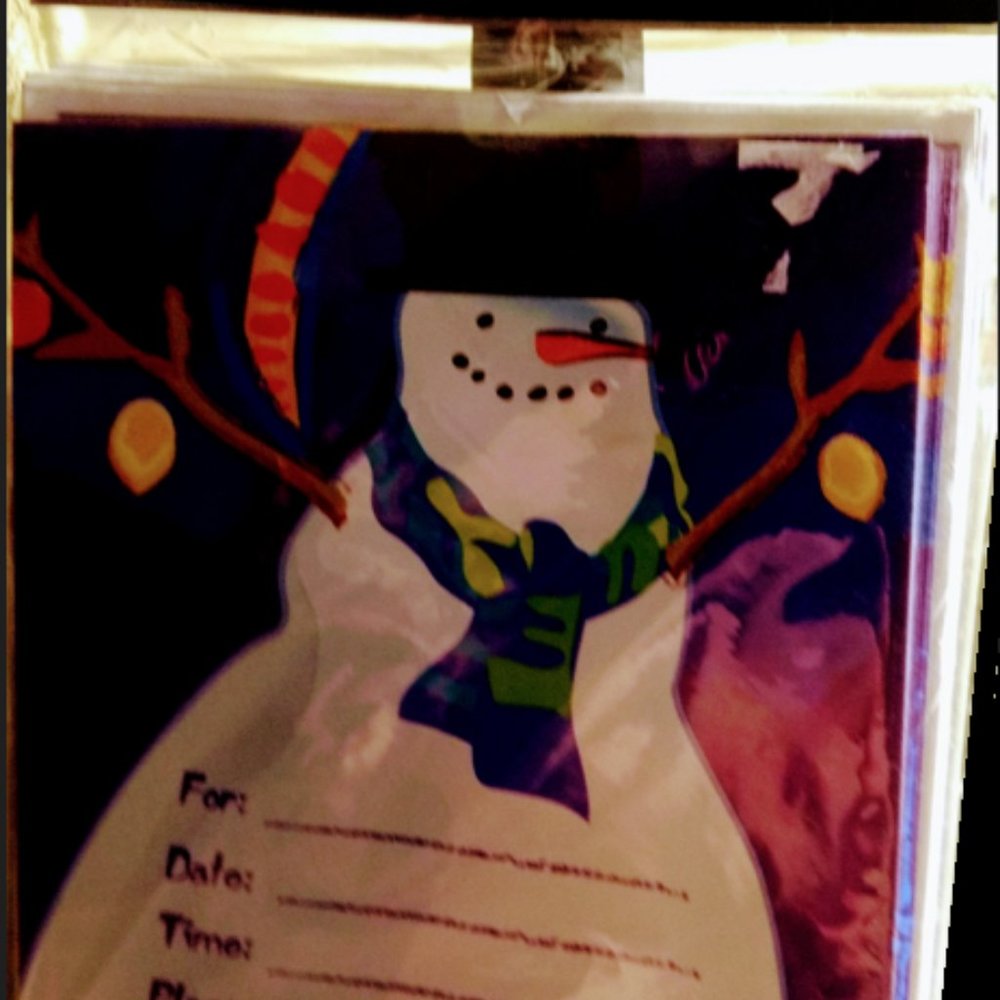 Christmas Invite & Thank you Cards + Authentic Stamps